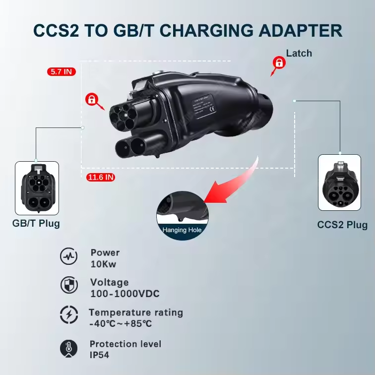 Dc Ccs2 to Gbt Adapter Combo 2 - Gb/T To Ccs2 200A Fast Charging Adapter 评论和价格